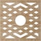 Ekena Millwork Chevron Wood Fretwork Pierced Ceiling Medallion, Red Oak, 22"OD x 5 3/4"ID x 3/8"T CMWP22X22X0375CHRO - alternate 3